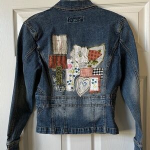 ADORABLE Artisan Upcycled Denim Jacket!